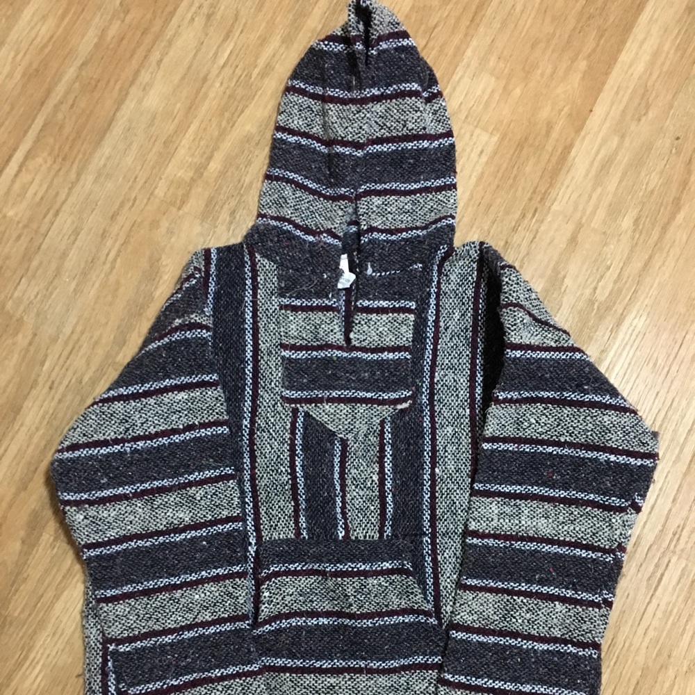Men’s unisex vintage poncho hoodie jacket